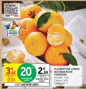 CLEMENTINE CORSE INTERMARCHÉ TERROIRS
