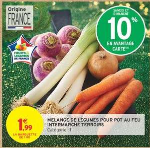 Mélange de légumes pour pot au feu Intermarché Terroirs