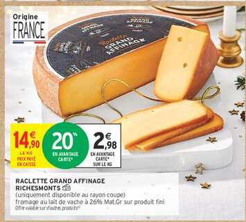 RACLETTE GRAND AFFINAGE RICHESMONTS