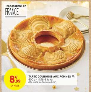 TARTE COURONNE AUX POMMES