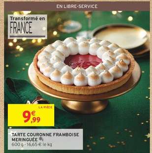 TARTE COURONNE FRAMBOISE MERINGUÉE