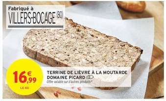 Terrine de Lièvre à la Moutarde Domaine Picard