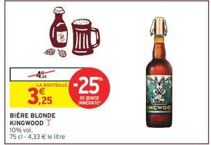 Bière blonde KINGWOOD