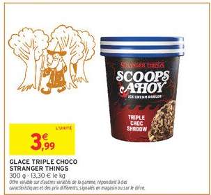 Glace Triple Choco Stranger Things