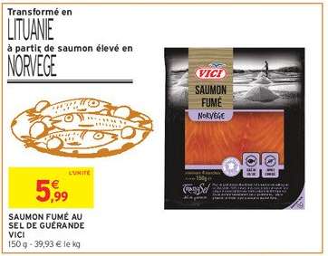 SAUMON FUMÉ AU SEL DE GUÉRANDE VICI