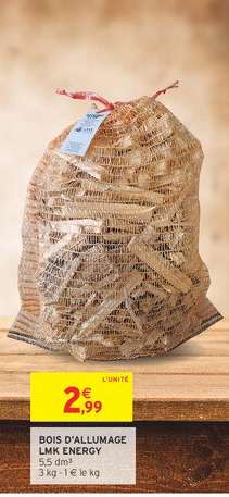 Bois d'allumage LMK Energy