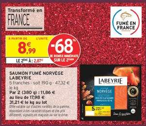 Saumon Fumé Norvège 'Labeyrie'