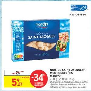 NOIX de SAINT JACQUES® MSC SURGELÉES MAREE®