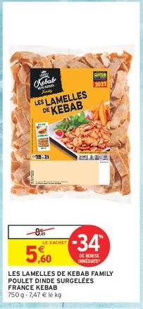 LES LAMELLES DE KEBAB FAMILY