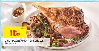GIGOT D'AGNEAU ENTIER SURGELÉ