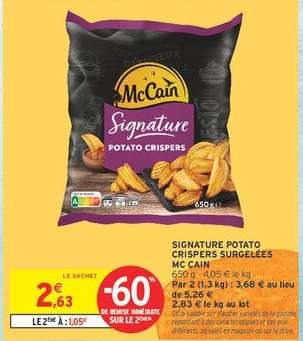 Signature Potato Crispers Surgelées McCain