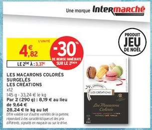 LES MACARONS COLORÉS SURGELÉS LES CRÉATIONS