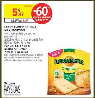 LEERDAMMER  ORIGINAL MAXI PORTION