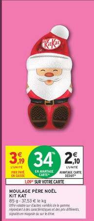 MOULAGE PÈRE NOËL KIT KAT