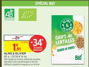 ALINE & OLIVIER Chips de Lentilles