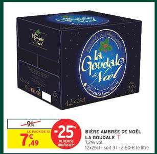 BIÈRE AMBRÉE DE NOËL LA GOUDALE
