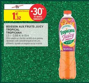 Boisson aux fruits Juicy Tropical Tropicana