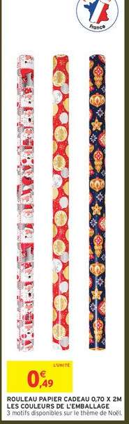 ROULEAU PAPIER CADEAU 0,70 X 2M