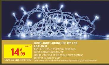 Guirlande Lumineuse 192 LED