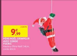 Père-Noël Grimpeur avec Corde Feeric