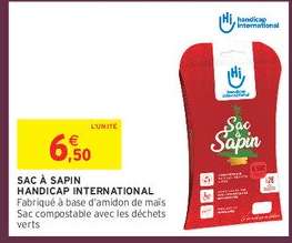 SAC À SAPIN HANDICAP INTERNATIONAL