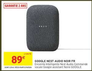 GOOGLE NEST AUDIO NOIR FR