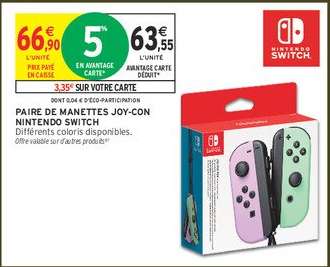 Paire de manettes Joy-Con Nintendo Switch