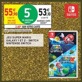Jeu Super Mario Galaxy 1 et 2 - Switch Nintendo Switch