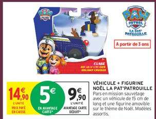 VÉHICULE + FIGURINE NOËL LA PAT'PATROUILLE
