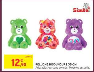 PELUCHE BISOUNOURS 35 CM