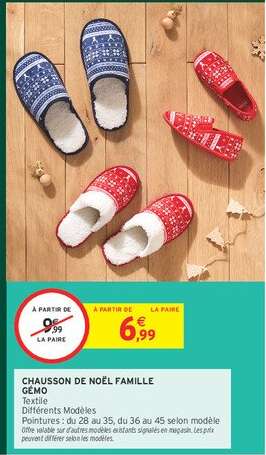 Chausson de Noël Famille