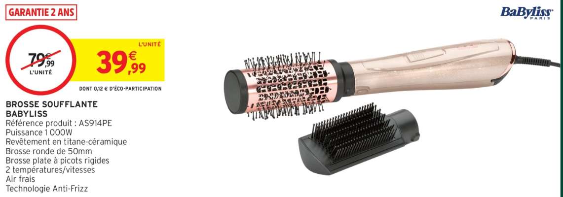 Brosse soufflante BaByliss