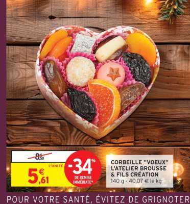 CORBEILLE "VOEUX" L'ATELIER BROUSSE & FILS CRÉATION