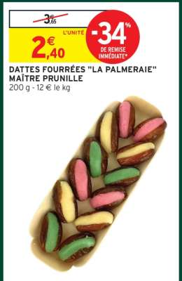 DATTES FOURRÉES "LA PALMERAIE" MAÎTRE PRUNILLE