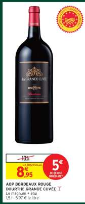 AOP BORDEAUX ROUGE DOURTHE GRANDE CUVÉE