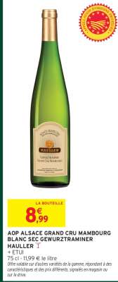 AOP ALSACE GRAND CRU MAMBOURG BLANC SEC GEWURZTRAMINER HAULLER