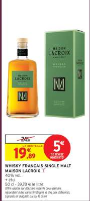 Whisky Français Single Malt Maison Lacroix