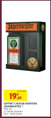 COFFRET LIQUEUR SHOOTERS JÄGERMEISTER