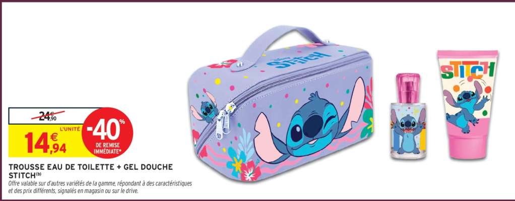 TROUSSE EAU DE TOILETTE + GEL DOUCHE STITCH