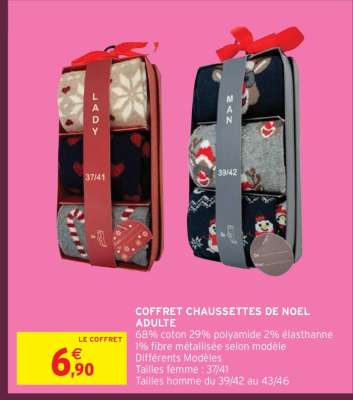 COFFRET CHAUSSETTES DE NOEL ADULTE