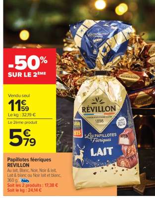 Papillotes féeriques REVILLON