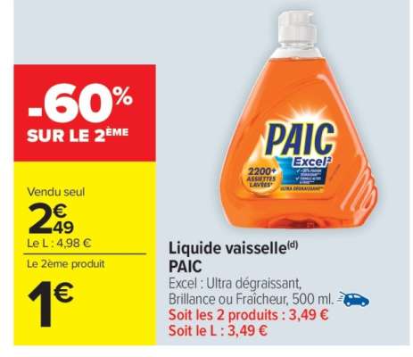 LIQUIDE VAISSELLE “PAIC”