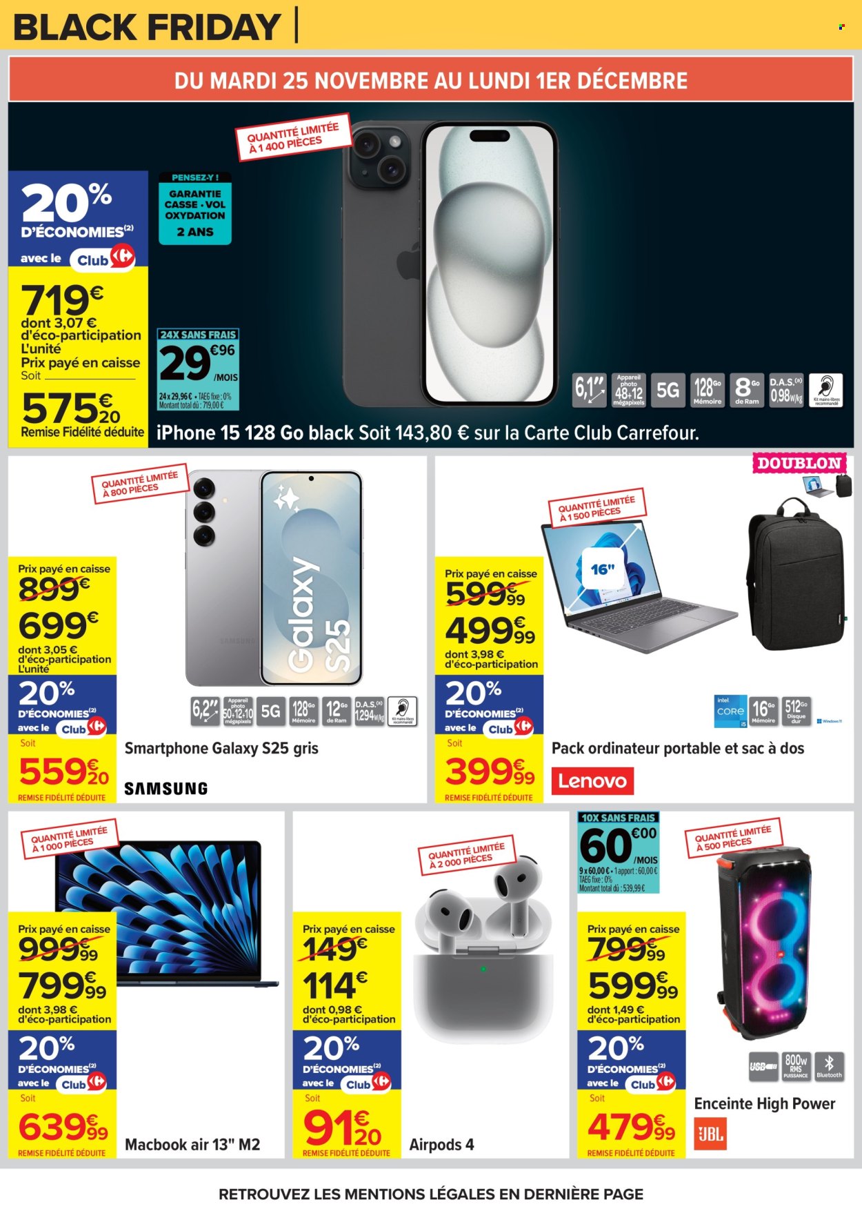 Catalogue Carrefour Hypermarchés - 25/11/2025 - 08/12/2025. Page 4