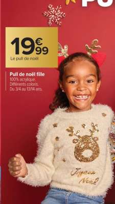 Pull de noël fille