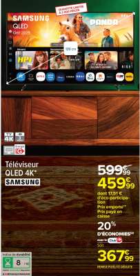Téléviseur QLED 4K* SAMSUNG