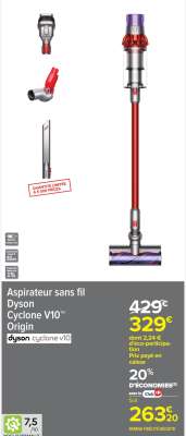 Aspirateur sans fil Dyson Cyclone V10 Origin