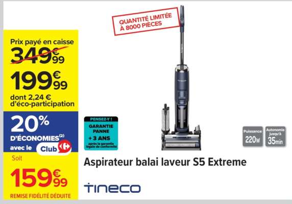 Aspirateur balai laveur S5 Extreme