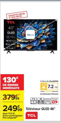 Téléviseur QLED 4K