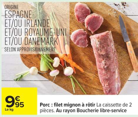 Porc : filet mignon à rôtir