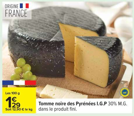 Tomme noire des Pyrénées I.G.P.